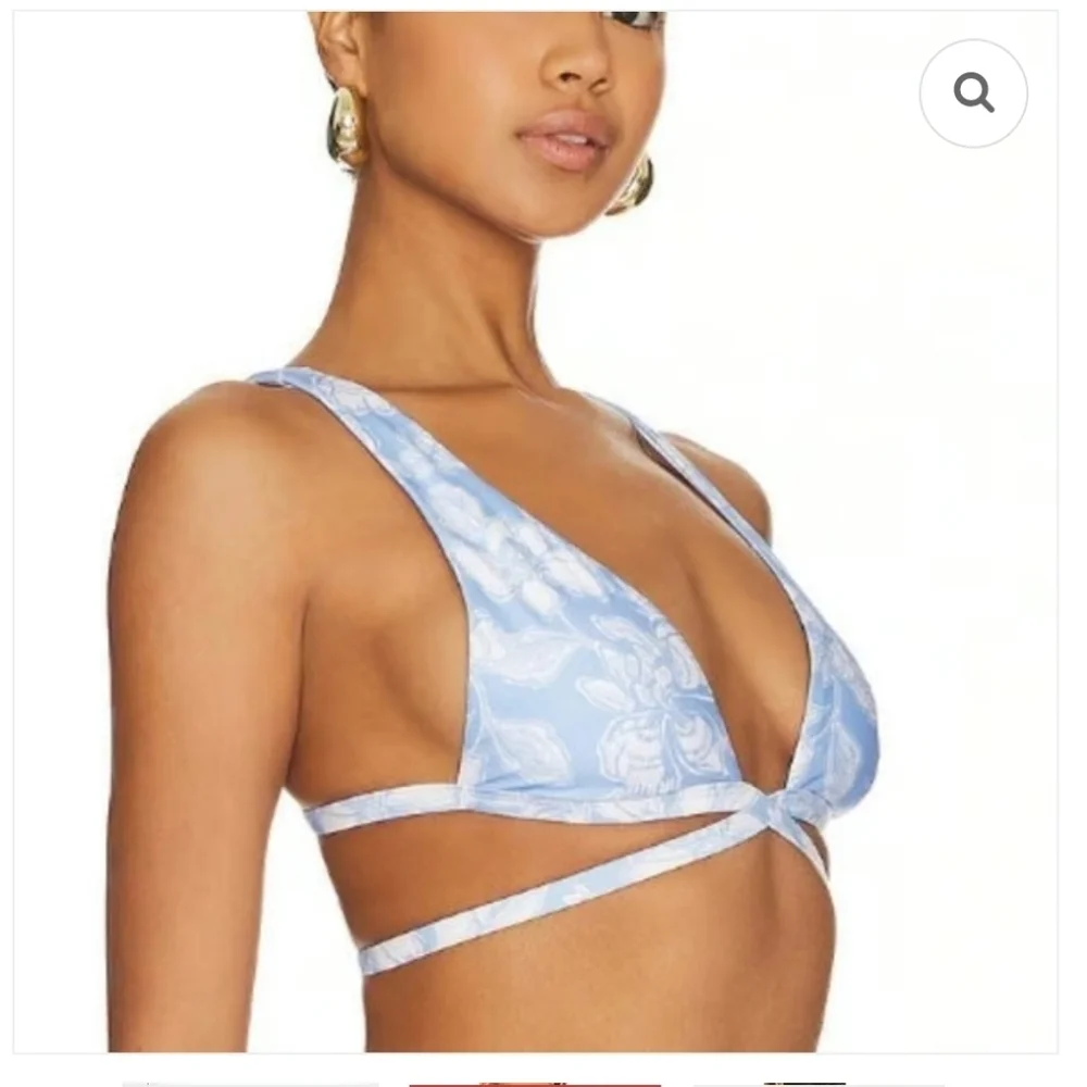 L*Space Avery Bali Blooms Bikini Top Size Large